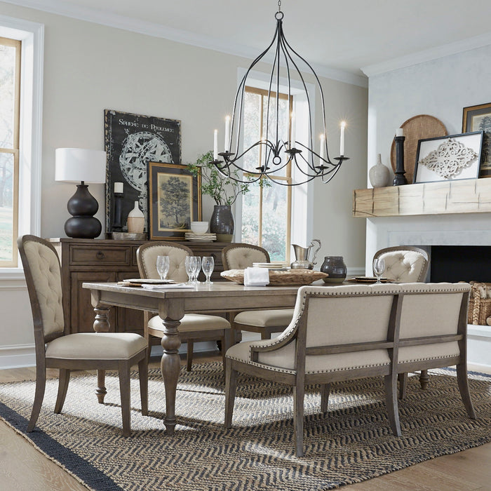 Americana Farmhouse - Optional Leg Table Set – 5 Piece Dining Room Sets by Liberty Furniture at Furniture Wholesale Plus , Nashville furniture store