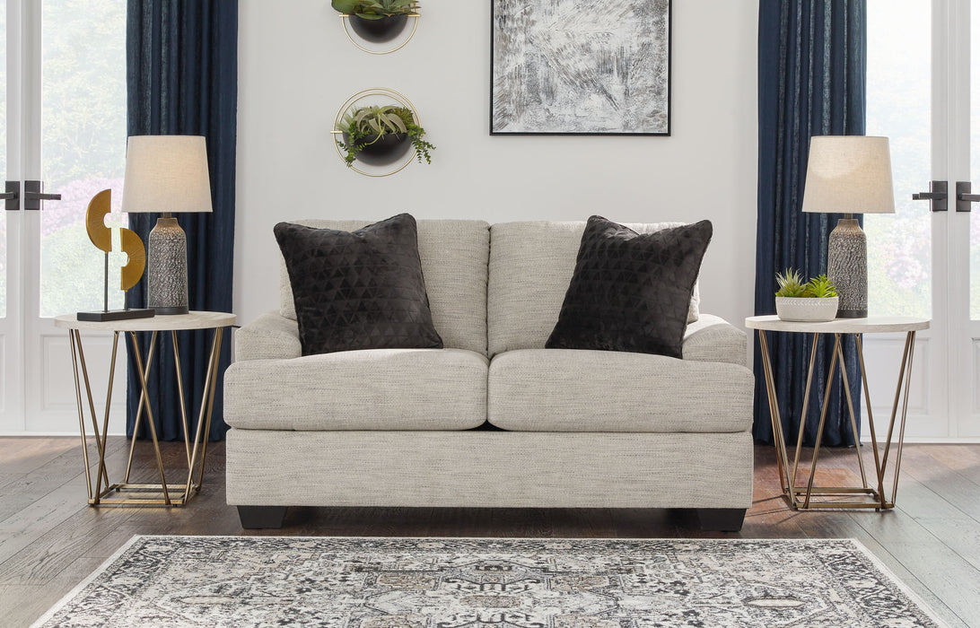 Vayda - Loveseat - Pebble – Stationary Loveseats by Signature Design by Ashley® at Furniture Wholesale Plus , Nashville furniture store