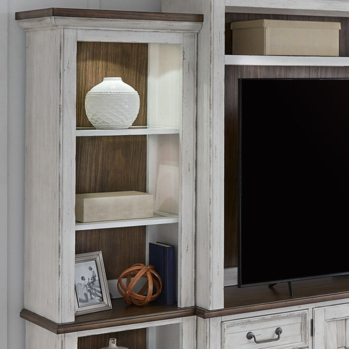 River Place - Right Pier Top - Riverstone White & Tobacco – Piers by Liberty Furniture at Furniture Wholesale Plus , Nashville furniture store