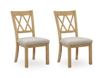 Havonplane - Dining Room Side Chair (Set of 2) - Brown – Chair Sets by Signature Design by Ashley® at Furniture Wholesale Plus , Nashville furniture store