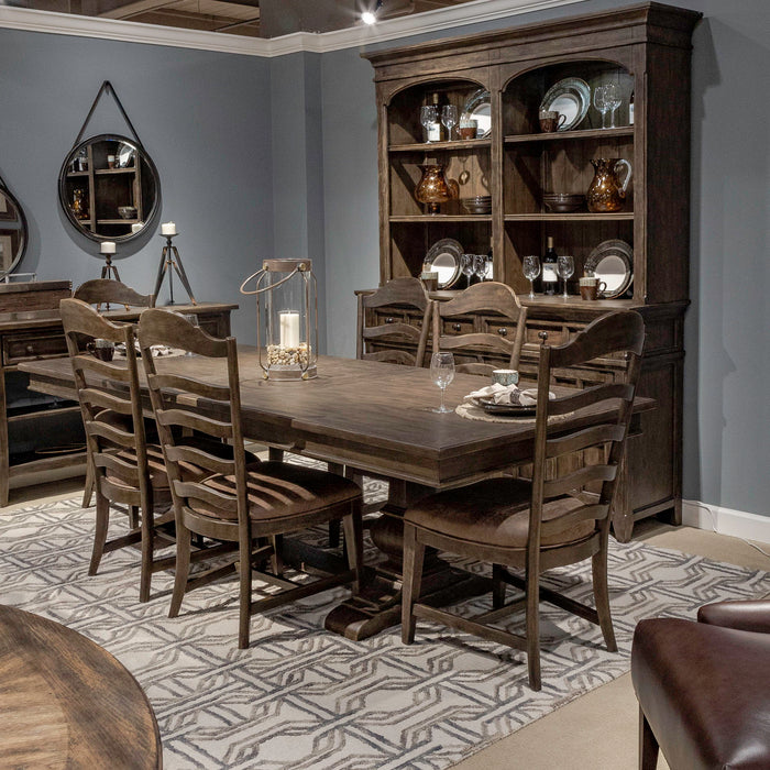 Paradise Valley - Trestle Table Set – 5 Piece Dining Room Sets by Liberty Furniture at Furniture Wholesale Plus , Nashville furniture store