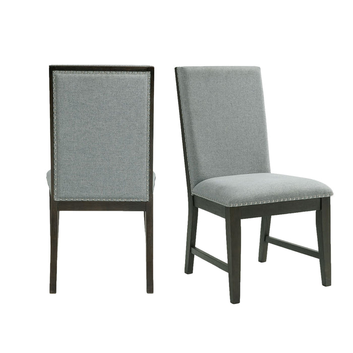 Donovan - Standard Height Side Chair (Set of 2) - Gray – Chair Sets by Elements International at Furniture Wholesale Plus , Nashville furniture store