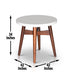 Serena - Silverstone Round End Table - White – End Tables by Steve Silver Furniture at Furniture Wholesale Plus , Nashville furniture store