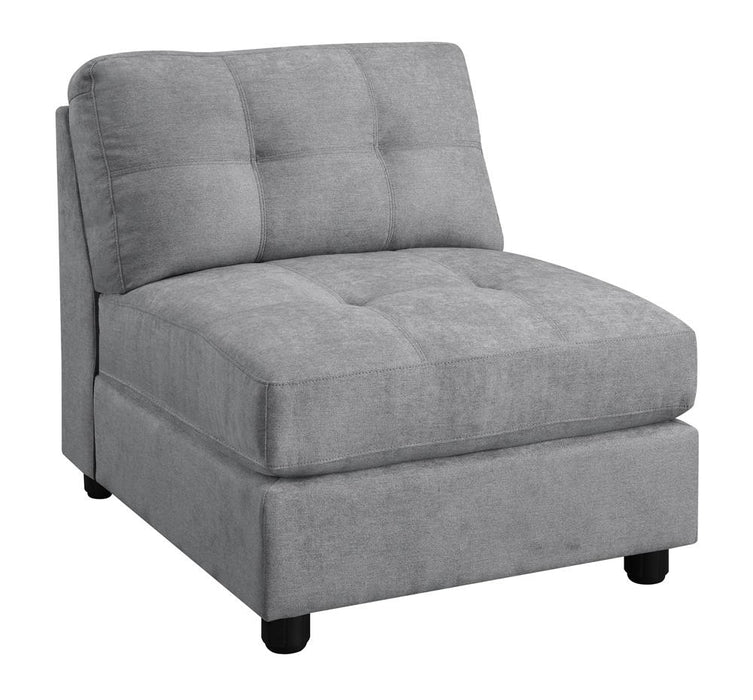 Claude 7-piece Upholstered Modular Tufted Sectional Dove - Premium Sectional from Coaster Z2 Standard - Just $2800! Shop now at Furniture Wholesale Plus  We are the best furniture store in Nashville, Hendersonville, Goodlettsville, Madison, Antioch, Mount Juliet, Lebanon, Gallatin, Springfield, Murfreesboro, Franklin, Brentwood