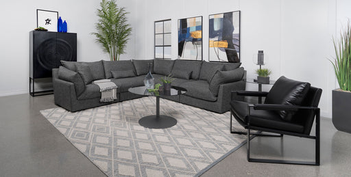 Sasha 6-piece Upholstered Modular Sectional Sofa Barely Black - Premium Sectional from Coaster Z2 Standard - Just $2498! Shop now at Furniture Wholesale Plus  We are the best furniture store in Nashville, Hendersonville, Goodlettsville, Madison, Antioch, Mount Juliet, Lebanon, Gallatin, Springfield, Murfreesboro, Franklin, Brentwood