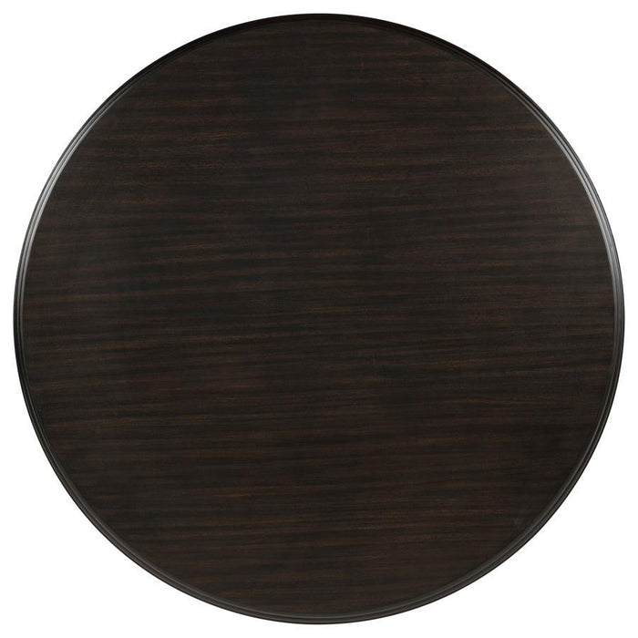Twyla - 60" Round Wood Dining Room Table - Dark Cocoa – Dining Tables by Coaster Fine Furniture at Furniture Wholesale Plus , Nashville furniture store
