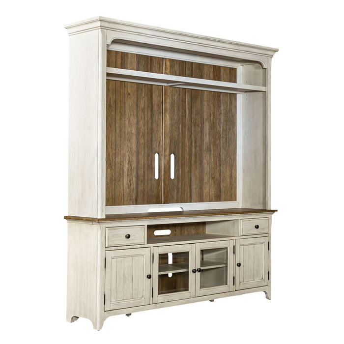 Farmhouse Reimagined - Entertainment Center – Entertainment Centers by Liberty Furniture at Furniture Wholesale Plus , Nashville furniture store