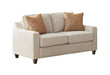 Christine Upholstered Cushion Back Loveseat Beige - Premium Loveseat from Coaster Z2 Standard - Just $840! Shop now at Furniture Wholesale Plus  We are the best furniture store in Nashville, Hendersonville, Goodlettsville, Madison, Antioch, Mount Juliet, Lebanon, Gallatin, Springfield, Murfreesboro, Franklin, Brentwood