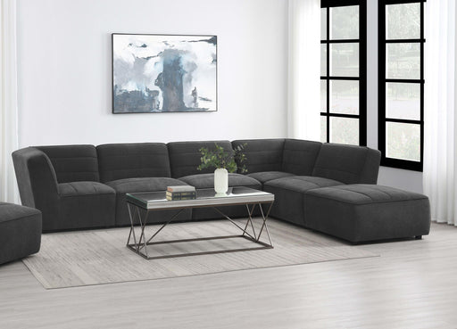 Sunny Upholstered 6-piece Modular Sectional Dark Charcoal - Premium Sectional from Coaster Z2 Standard - Just $2338! Shop now at Furniture Wholesale Plus  We are the best furniture store in Nashville, Hendersonville, Goodlettsville, Madison, Antioch, Mount Juliet, Lebanon, Gallatin, Springfield, Murfreesboro, Franklin, Brentwood