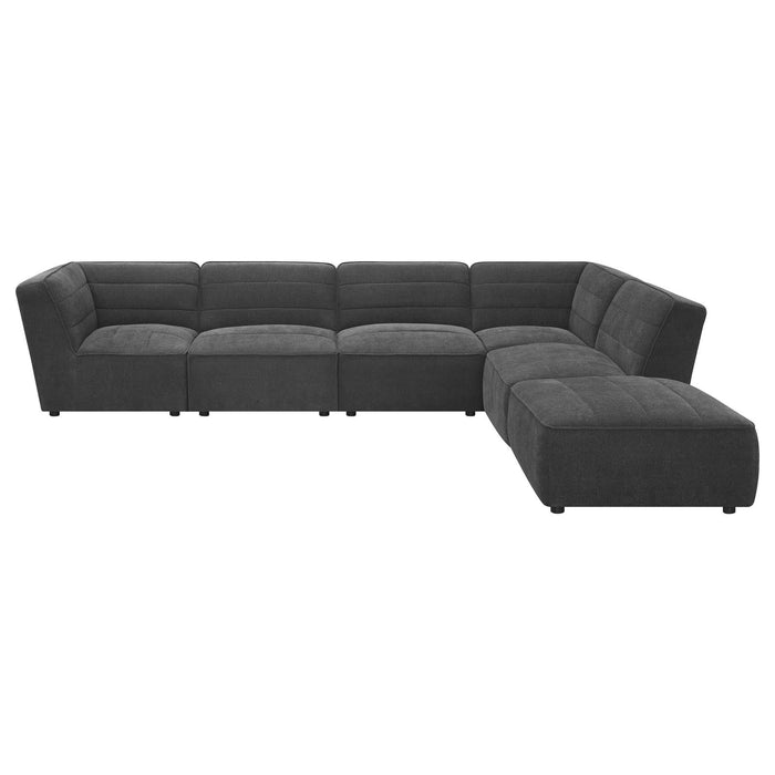 Sunny Upholstered 6-piece Modular Sectional Dark Charcoal - Premium Sectional from Coaster Z2 Standard - Just $2338! Shop now at Furniture Wholesale Plus  We are the best furniture store in Nashville, Hendersonville, Goodlettsville, Madison, Antioch, Mount Juliet, Lebanon, Gallatin, Springfield, Murfreesboro, Franklin, Brentwood