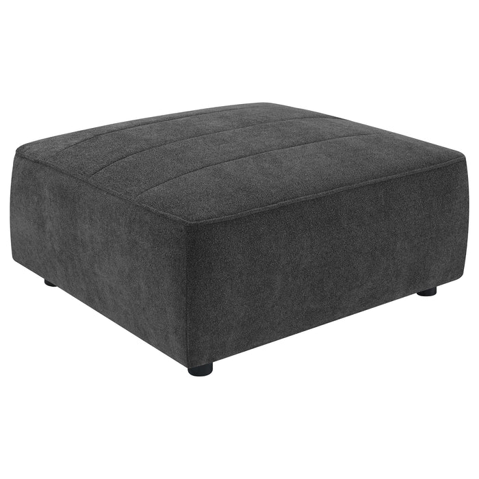 Sunny Upholstered Square Ottoman Dark Charcoal - Premium Ottoman from Coaster Z2 Standard - Just $256! Shop now at Furniture Wholesale Plus  We are the best furniture store in Nashville, Hendersonville, Goodlettsville, Madison, Antioch, Mount Juliet, Lebanon, Gallatin, Springfield, Murfreesboro, Franklin, Brentwood