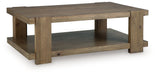 Flangren - Rectangular Cocktail Table - Light Brown – Cocktail Tables by Signature Design by Ashley® at Furniture Wholesale Plus , Nashville furniture store