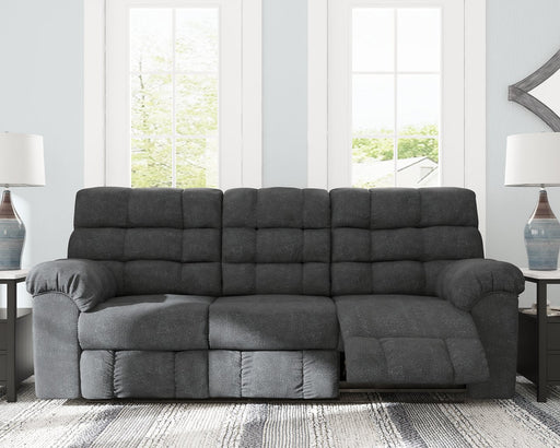 Wilhurst Reclining Sofa with Drop Down Table - Premium Sofa from Ashley Furniture - Just $832.92! Shop now at Furniture Wholesale Plus  We are the best furniture store in Nashville, Hendersonville, Goodlettsville, Madison, Antioch, Mount Juliet, Lebanon, Gallatin, Springfield, Murfreesboro, Franklin, Brentwood