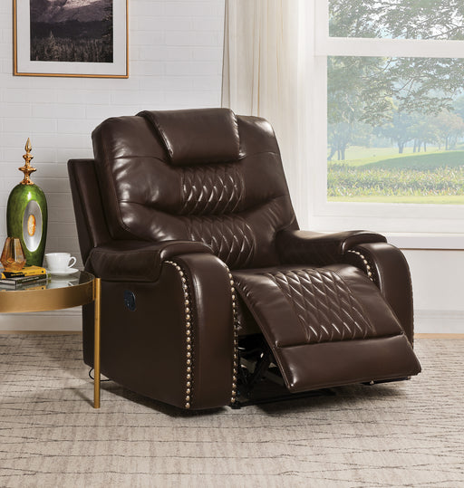 Braylon Brown PU Recliner (Motion) - Premium Recliner from ACME East - Just $739.05! Shop now at Furniture Wholesale Plus  We are the best furniture store in Nashville, Hendersonville, Goodlettsville, Madison, Antioch, Mount Juliet, Lebanon, Gallatin, Springfield, Murfreesboro, Franklin, Brentwood