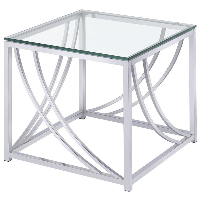 Lille - Glass Top Coffee And End Table Set – Table Sets by Coaster Fine Furniture at Furniture Wholesale Plus , Nashville furniture store