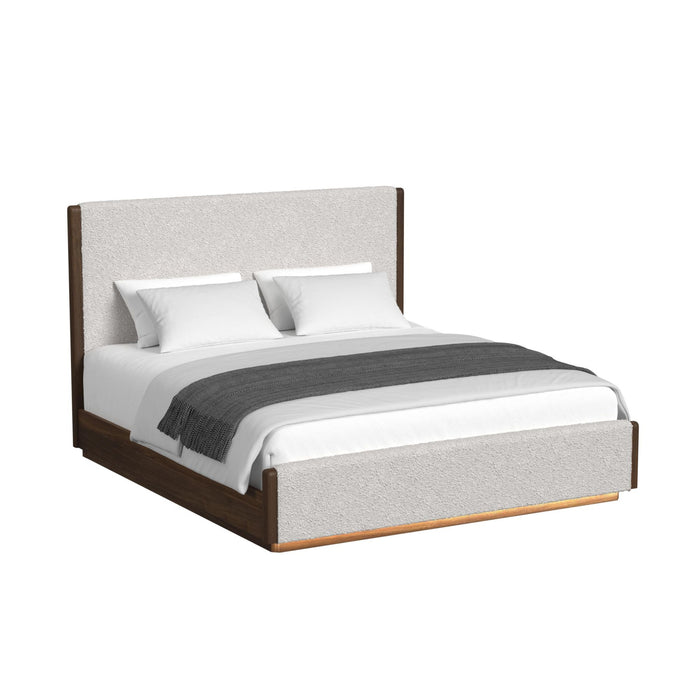 Brisbane - Upholstered Bedroom Set With Boucle And LED – 3 Piece Bedroom Sets by Elements International at Furniture Wholesale Plus , Nashville furniture store