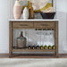 Edison - Server With Faux Marble Top - Brownstone – Servers by Liberty Furniture at Furniture Wholesale Plus , Nashville furniture store