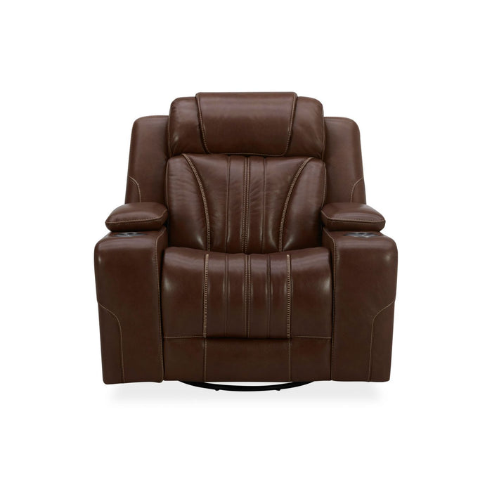 Caswell - Swivel Glider Recliner P2 - Nature Chestnut – Swivel Glider Chairs by Liberty Furniture at Furniture Wholesale Plus , Nashville furniture store