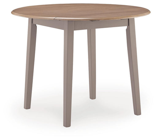 Harperfeld - Round Dining Room Drop Leaf Table - Natural / Gray – Dining Tables by Signature Design by Ashley® at Furniture Wholesale Plus , Nashville furniture store