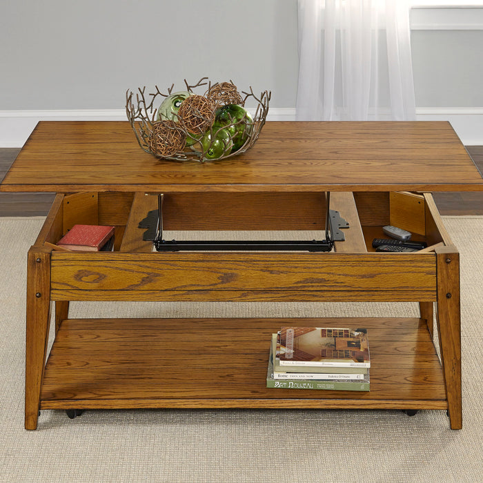 Lake House - Lift Top Cocktail Table – Cocktail Tables by Liberty Furniture at Furniture Wholesale Plus , Nashville furniture store