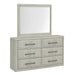 Modern Play - Dresser & Mirror - Natural White – Dresser & Mirror by Liberty Furniture at Furniture Wholesale Plus , Nashville furniture store