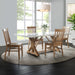 Lakeview - 5 Piece Rectangular Dining Set (Table & Four Chairs) - White – 5 Piece Dining Room Sets by Elements International at Furniture Wholesale Plus , Nashville furniture store