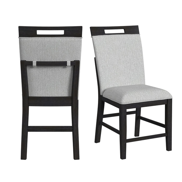 Transcend - Counter Side Chair (Set of 2) - Charcoal – Chair Sets by Elements International at Furniture Wholesale Plus , Nashville furniture store