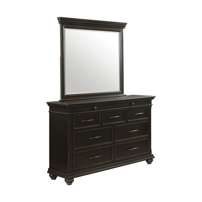 Slater - 9-Drawer Dresser With Mirror – Dresser & Mirror by Elements International at Furniture Wholesale Plus , Nashville furniture store
