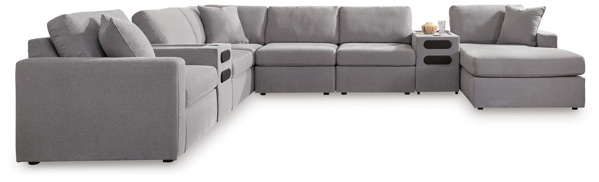Modmax - U-Shaped Sectional - Granite – Stationary Sectionals by Signature Design by Ashley® at Furniture Wholesale Plus , Nashville furniture store