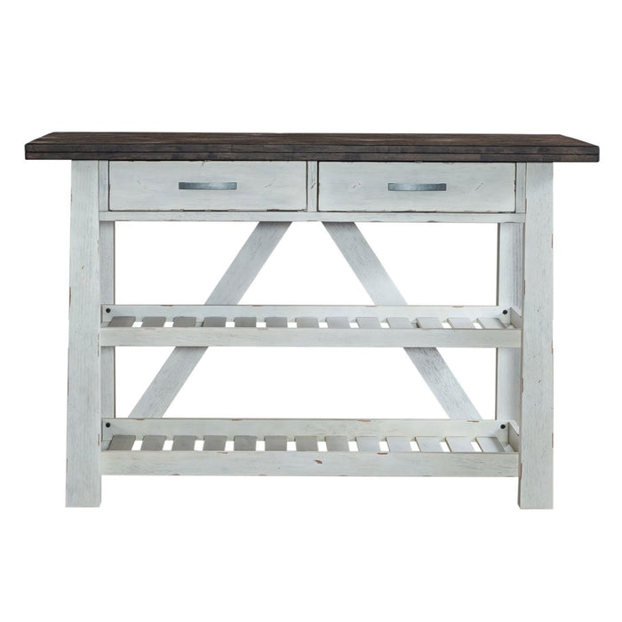 Farmhouse - Server - Two Tone White / Wood Tone – Servers by Liberty Furniture at Furniture Wholesale Plus , Nashville furniture store