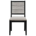 Elodie - Wood Dining Side Chair (Set of 2) - Gray And Black – Chair Sets by Coaster Fine Furniture at Furniture Wholesale Plus , Nashville furniture store