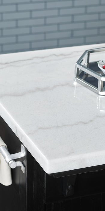 Aspen - 3 Piece Kitchen Island Set - Black – 3 Piece Dining Room Sets by Steve Silver Furniture at Furniture Wholesale Plus , Nashville furniture store