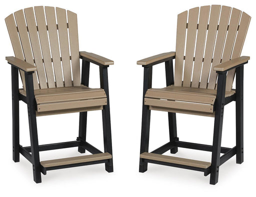 Fairen Trail - Barstool (Set of 2) - Black / Driftwood – Stool Sets by Signature Design by Ashley® at Furniture Wholesale Plus , Nashville furniture store