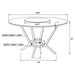Abby - Round Lazy Susan Dining Table - White High Gloss - Premium Dining Tables from CoasterElevations - Just $719! Shop now at Furniture Wholesale Plus  We are the best furniture store in Nashville, Hendersonville, Goodlettsville, Madison, Antioch, Mount Juliet, Lebanon, Gallatin, Springfield, Murfreesboro, Franklin, Brentwood