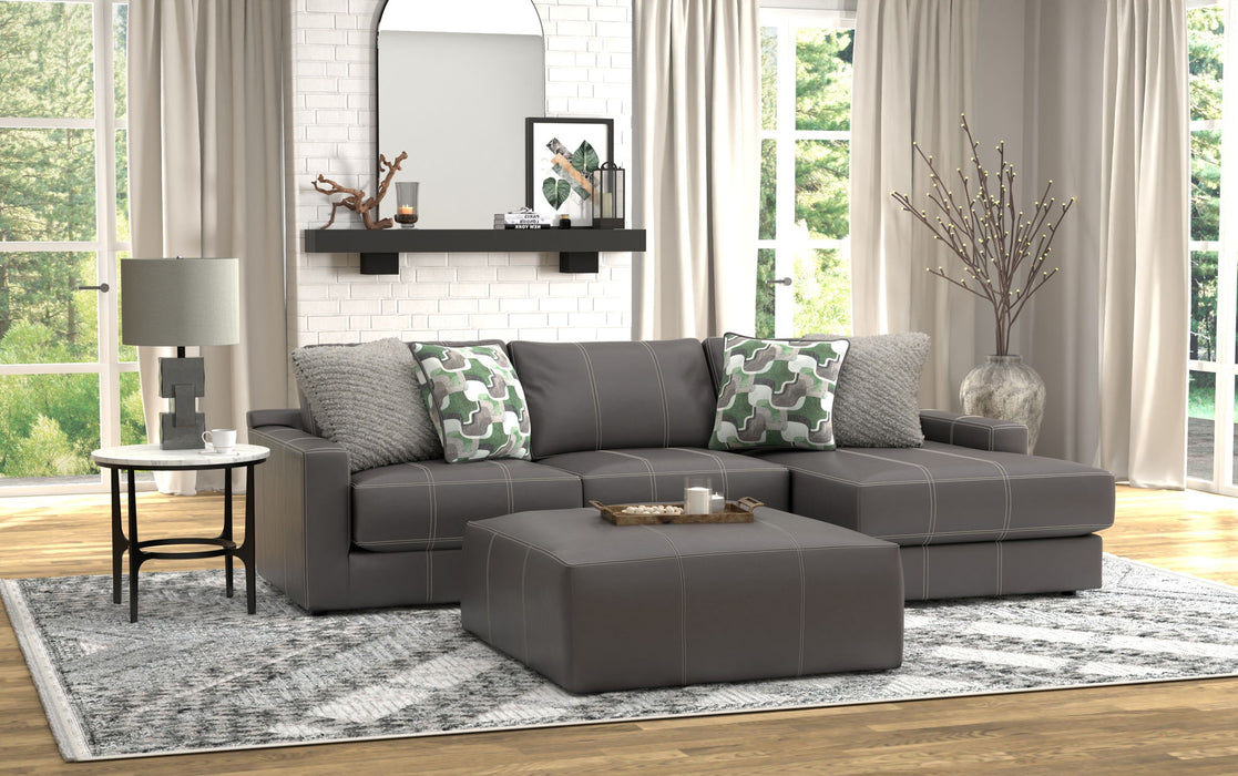 Minori - Italian Leather Sofa / Chaise And Cocktail Ottoman – 2 Piece Living Room Sets by Jackson at Furniture Wholesale Plus , Nashville furniture store