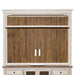 Morgan Creek - Entertainment Hutch - Antique White / Wirebrushed Tobacco Accents – Hutches by Liberty Furniture at Furniture Wholesale Plus , Nashville furniture store