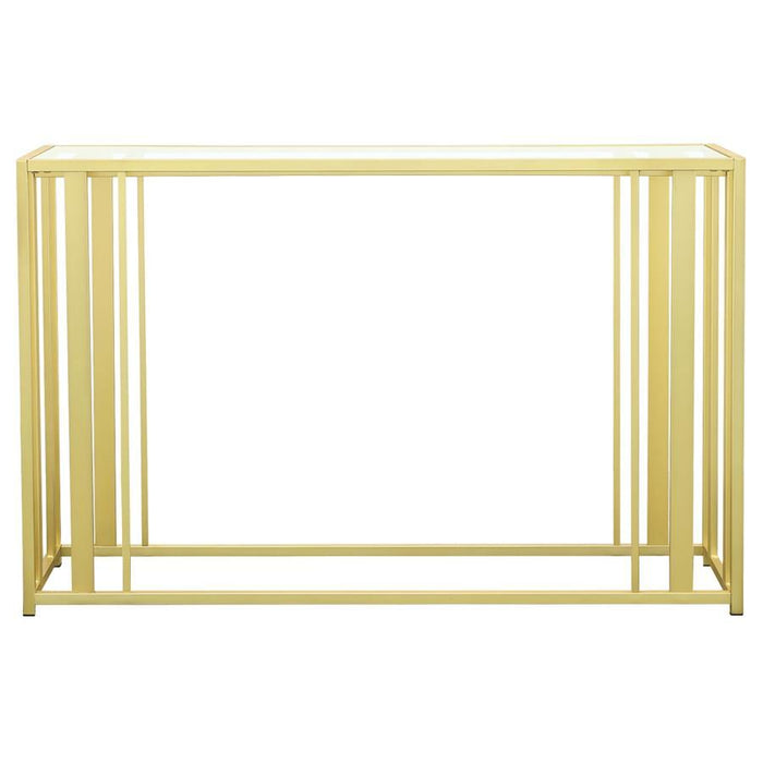 Adri - Glass Top Entryway Sofa Console Table – Console Tables by Coaster Fine Furniture at Furniture Wholesale Plus , Nashville furniture store