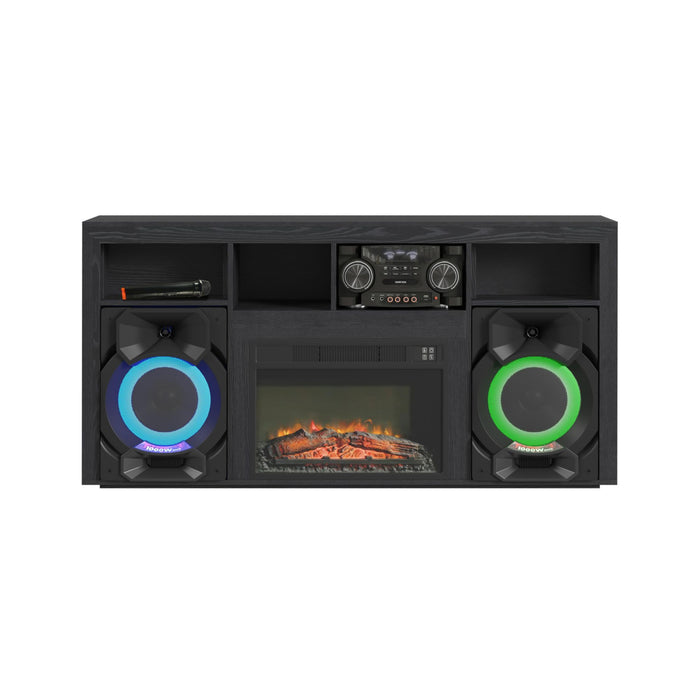St. Cloud - Fireplace With Sound System - Black – Fireplaces by Elements International at Furniture Wholesale Plus , Nashville furniture store