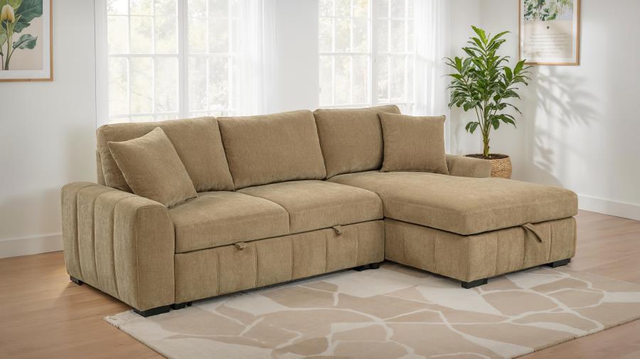 Pastrana - Upholstered Sleeper Sectional Sofa – Sleeper Sectionals by Coaster Fine Furniture at Furniture Wholesale Plus , Nashville furniture store