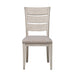 Farmhouse Reimagined - Ladder Back Upholstered Side Chair - Antique White / Chestnut Tops – Side Chairs by Liberty Furniture at Furniture Wholesale Plus , Nashville furniture store