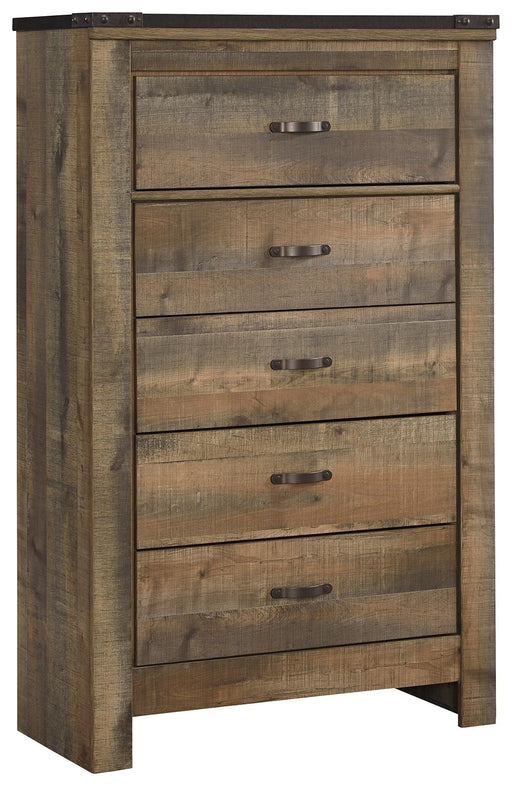 Trinell - Brown - Five Drawer Chest - Premium Accent Chests from Signature Design by Ashley® - Just $408! Shop now at Furniture Wholesale Plus  We are the best furniture store in Nashville, Hendersonville, Goodlettsville, Madison, Antioch, Mount Juliet, Lebanon, Gallatin, Springfield, Murfreesboro, Franklin, Brentwood