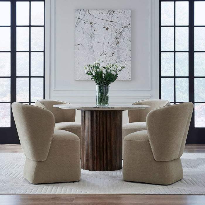 Accent Dining - Dining Chair With Casters – Side Chairs by Liberty Furniture at Furniture Wholesale Plus , Nashville furniture store