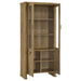 Adina - Tall Display Cabinet - Distressed Light Brown - Premium Display Cabinets from Coaster Fine Furniture - Just $1169! Shop now at Furniture Wholesale Plus  We are the best furniture store in Nashville, Hendersonville, Goodlettsville, Madison, Antioch, Mount Juliet, Lebanon, Gallatin, Springfield, Murfreesboro, Franklin, Brentwood