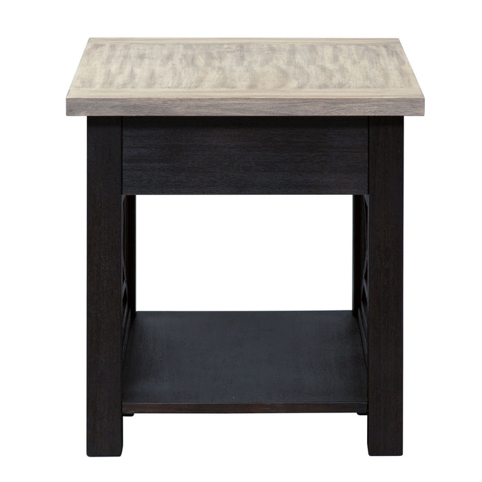 Heatherbrook - Drawer End Table - Charcoal & Ash – End Tables by Liberty Furniture at Furniture Wholesale Plus , Nashville furniture store