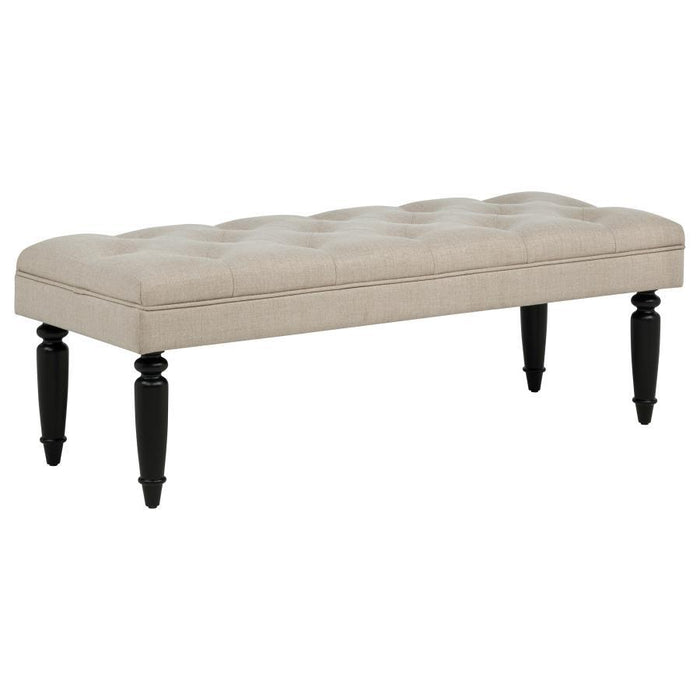 Marsha - 52" Upholstered Entryway Accent Bench - Latte – Upholstered Benches by Coaster Fine Furniture at Furniture Wholesale Plus , Nashville furniture store