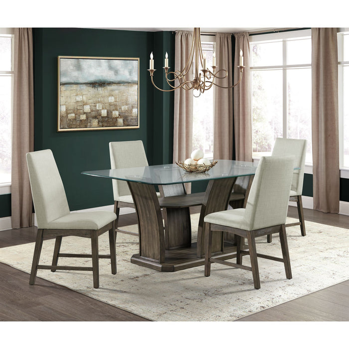 Dapper - Rectangular Dining 5 Piece Set (Table And Four Chairs) - Walnut – 5 Piece Dining Room Sets by Elements International at Furniture Wholesale Plus , Nashville furniture store