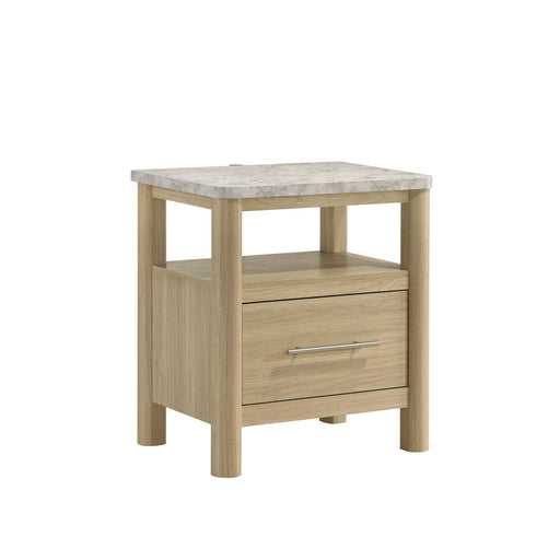 Jonas - Nightstand With USB - Natural – Nightstands w/ Charging Stations by Elements International at Furniture Wholesale Plus , Nashville furniture store