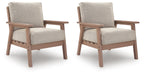 Grover Beach - Lounge Chair With Cushion (Set of 2) - Driftwood – Chair Sets by Signature Design by Ashley® at Furniture Wholesale Plus , Nashville furniture store