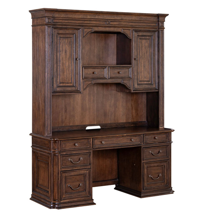 Providence Park - Credenza & Hutch - Chateau Brown – Credenzas & Hutches by Liberty Furniture at Furniture Wholesale Plus , Nashville furniture store