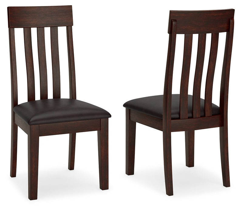Haddigan - Dining UPH Side Chair (Set of 2) - Dark Brown – Chair Sets by Signature Design by Ashley® at Furniture Wholesale Plus , Nashville furniture store